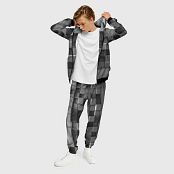 Костюм мужской Текстура кубы, цвет: 3D-черный — фото 2