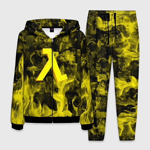 Мужской костюм Half life flame game / 3D-Черный – фото 1