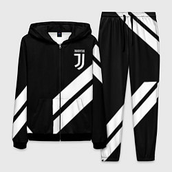 Костюм мужской Juventus line white, цвет: 3D-черный