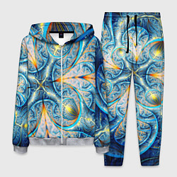 Костюм мужской Оптический узор фрактальный, цвет: 3D-меланж