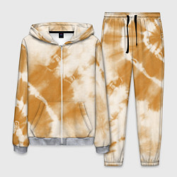 Мужской костюм Коричневый тай дай