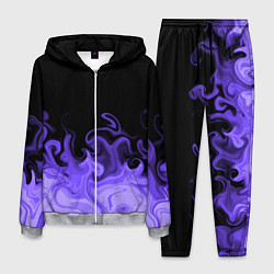 Мужской костюм Абстрактный фиолетовый огонь