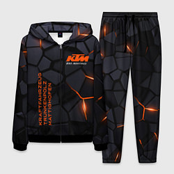 Костюм мужской KTM - плиты с эффектом свечения, цвет: 3D-черный
