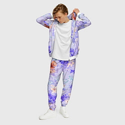 Костюм мужской Растения на розовом фоне, цвет: 3D-белый — фото 2