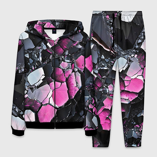 Мужской костюм Чёрно-розовый камень / 3D-Черный – фото 1