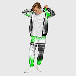 Костюм мужской Зелёно-чёрный гранж на белом фоне, цвет: 3D-черный — фото 2