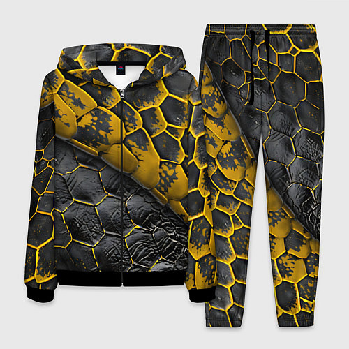 Мужской костюм Костюм рептилии / 3D-Черный – фото 1