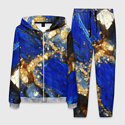 Мужской костюм Золотой минерал в синем камне
