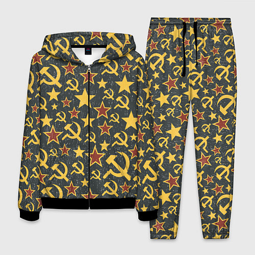 Мужской костюм Серп и Молот - СССР / 3D-Черный – фото 1