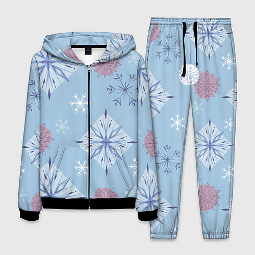 Мужской костюм Снежинки Эльзы / 3D-Черный – фото 1