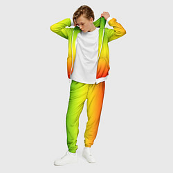Костюм мужской Градиент сочный зелёно-жёлто-красный, цвет: 3D-белый — фото 2