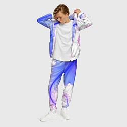 Костюм мужской Узоры неон фрактал, цвет: 3D-белый — фото 2