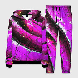 Мужской костюм Розовая волнистая абстракция