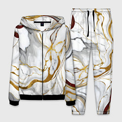 Мужской костюм Жёлто-белый мрамор