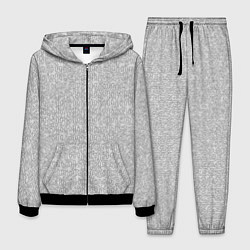 Костюм мужской Светлый серый в мелкий рисунок паттерн, цвет: 3D-черный