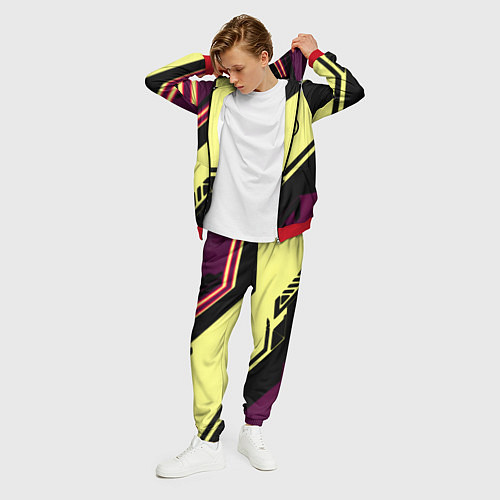 Мужской костюм Linkin park geometry steel / 3D-Красный – фото 3