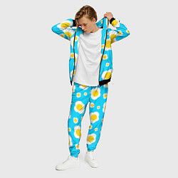 Костюм мужской Яичница голубая, цвет: 3D-черный — фото 2