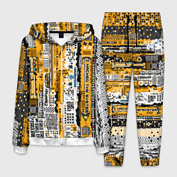 Мужской костюм Cyberpunk pattern yellow