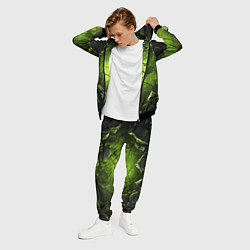 Костюм мужской Зеленые разбитые плиты, цвет: 3D-черный — фото 2