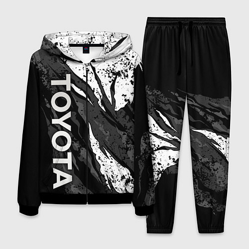 Мужской костюм Toyota - белый разрыв / 3D-Черный – фото 1