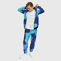 Костюм мужской Камуфляж в синих оттенках, цвет: 3D-черный — фото 2
