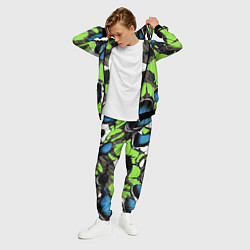 Костюм мужской Объемный камуфляж из слоев, цвет: 3D-черный — фото 2