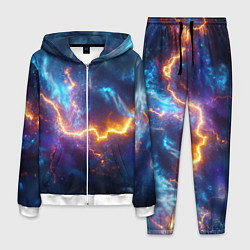 Мужской костюм Космическая молния текстура