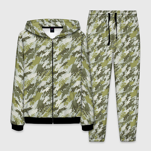 Мужской костюм Пиксельный камуфляж / 3D-Черный – фото 1