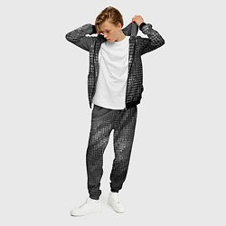Костюм мужской Тёмный чёрно-серый абстарктный, цвет: 3D-черный — фото 2