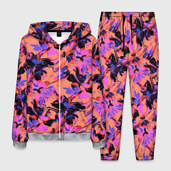 Мужской костюм Абстрактные цветы - текучая краска