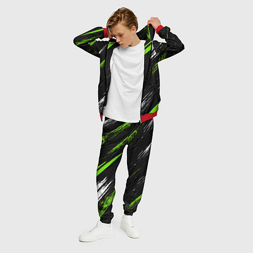 Мужской костюм Sports suit / 3D-Красный – фото 3