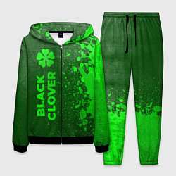 Костюм мужской Black Clover - green gradient по-вертикали, цвет: 3D-черный