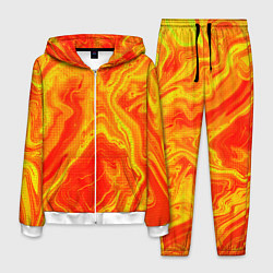 Мужской костюм Огненный жёлто-красный
