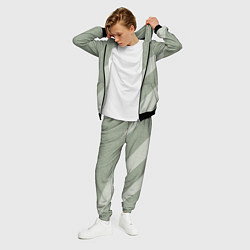 Костюм мужской Светлый серо-зелёный абстрактный, цвет: 3D-черный — фото 2
