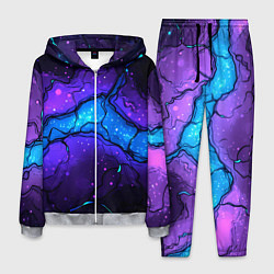 Мужской костюм Синяя звездная полоса в плите текстура