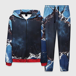 Мужской костюм Объемная дыра в стене текстура