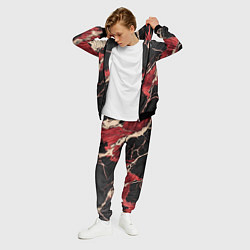 Костюм мужской Красно-черная потертая текстура, цвет: 3D-черный — фото 2