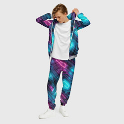 Костюм мужской Неоновый узор киберпанк микросхемы, цвет: 3D-меланж — фото 2