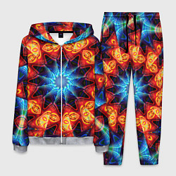 Мужской костюм Фрактальная узорная абстракция