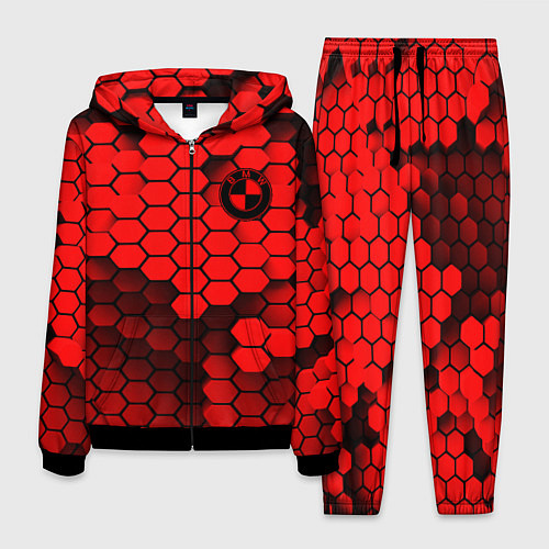 Мужской костюм BMW карбоновая абстракция / 3D-Черный – фото 1