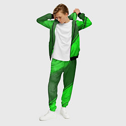 Костюм мужской Real Madrid - green gradient вертикально, цвет: 3D-черный — фото 2