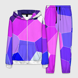 Мужской костюм Сине-розовый крупные фрагменты