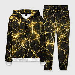 Мужской костюм Золотистые пути на черном