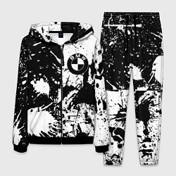 Мужской костюм BMW черно белые краски