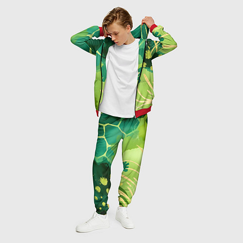 Мужской костюм Вдохновленный природой / 3D-Красный – фото 3