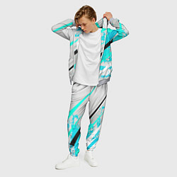 Костюм мужской Color white light blue, цвет: 3D-меланж — фото 2
