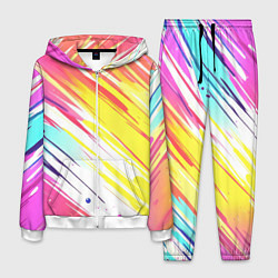 Мужской костюм Брызги краски на белом фоне