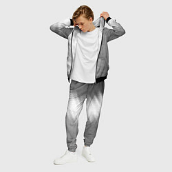 Костюм мужской JoJo Bizarre Adventure - white gradient по-вертика, цвет: 3D-черный — фото 2