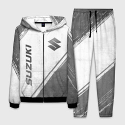 Костюм мужской Suzuki - white gradient вертикально, цвет: 3D-черный