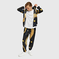 Костюм мужской Золотые волны текстура, цвет: 3D-белый — фото 2